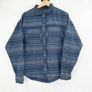 Prana Womens Dryi Button Up Shirt Medium Boxy Outdoors Southwest Hiking Woven